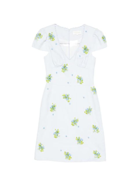 SHUSHU/TONG V-neck mini dress - Blue - zdjęcie produktu nr 1