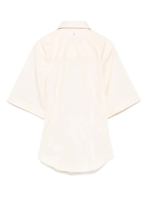 AMI Paris cotton short-sleeve shirt - Neutrals - zdjęcie produktu nr 2