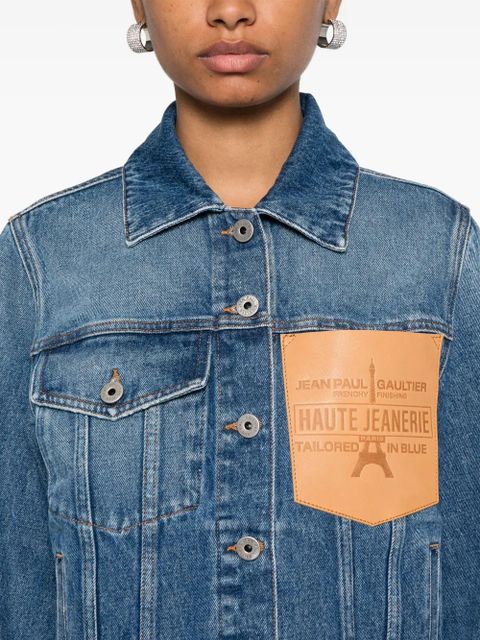 Jean Paul Gaultier logo-debossed jacket - Blue