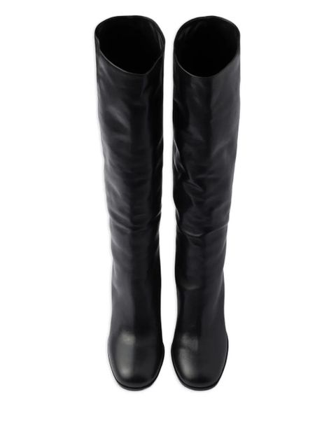 Prada triangle-logo boots - Black