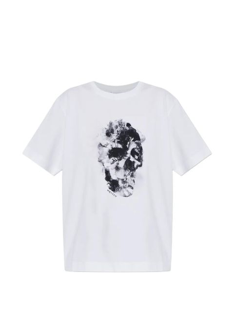 Alexander McQueen floral skull T-shirt - White - zdjęcie produktu nr 1