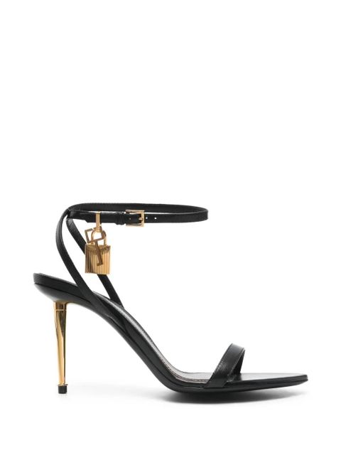 TOM FORD Padlock ankle-strap sandals - Black - zdjęcie produktu nr 1