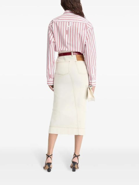 Jacquemus La jupe de-Nîmes midi skirt - Neutrals