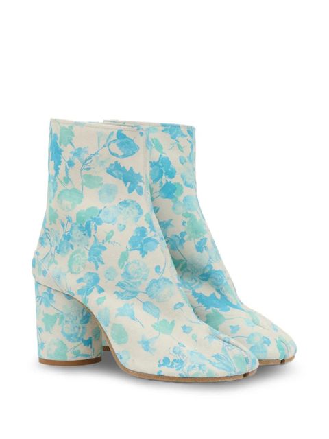 Maison Margiela floral-detail boots - Blue - zdjęcie produktu nr 2