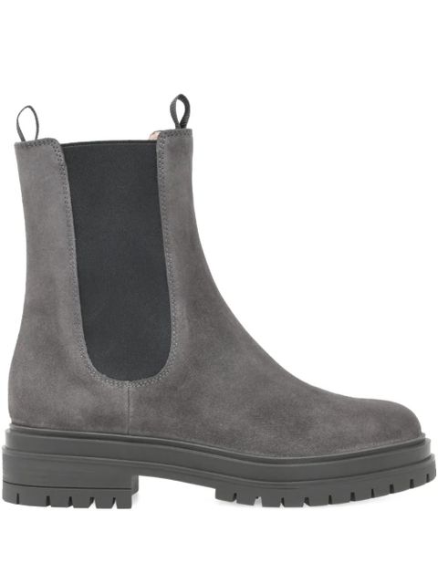 Gianvito Rossi 40mm Chester lug-sole Chelsea boots - Grey - zdjęcie produktu nr 1
