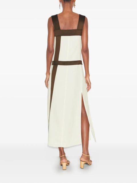Tory Burch panelled maxi dress - Neutrals
