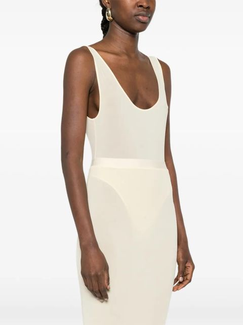 WARDROBE.NYC sheer tank bodysuit - Neutrals