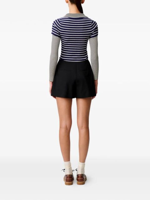 Claudie Pierlot pleated shorts - Black