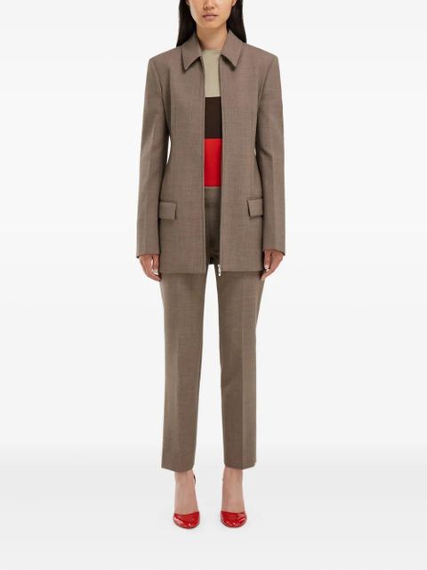 Ferragamo zip-fastening blazer - Brown - zdjęcie produktu nr 2