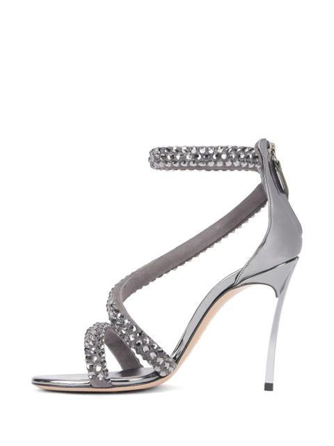 Casadei 100mm Alice Blade Maxi sandals - Silver