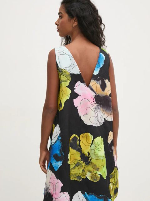 Stine Goya sukienka kolor czarny mini rozkloszowana SG-PS25-D066-2317