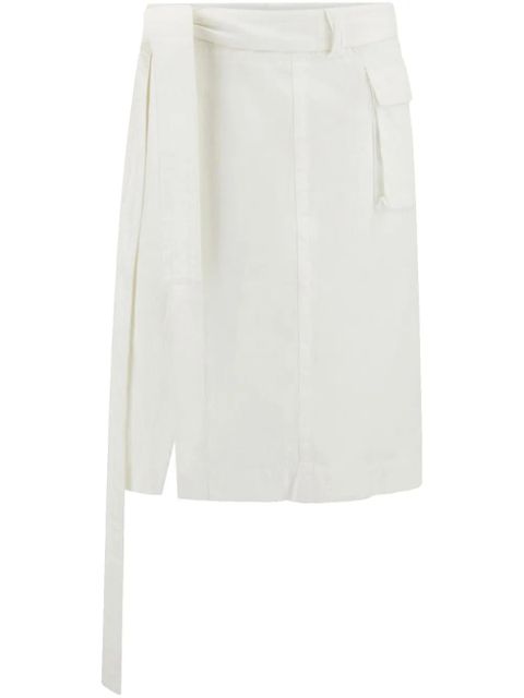 Ferragamo wrap midi skirt - White - zdjęcie produktu nr 1