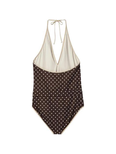 Valentino Garavani Plusdepois-motif swimsuit - Brown - zdjęcie produktu nr 2