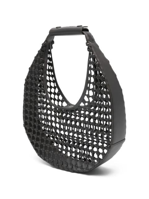 STAUD Moon woven tote bag - Brown