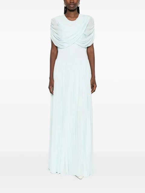 Simkhai draped-detail maxi dress - Blue - zdjęcie produktu nr 2