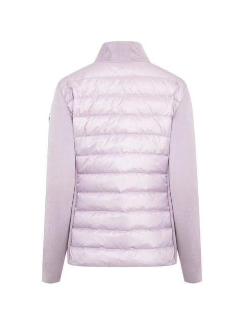 Moncler panelled zip-up jacket - Purple