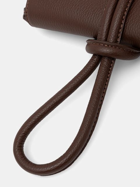 Answear.LAB kopertówka skórzana kolor brązowy