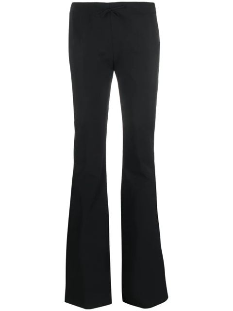Blumarine flared bow-detail trousers - Black - zdjęcie produktu nr 1