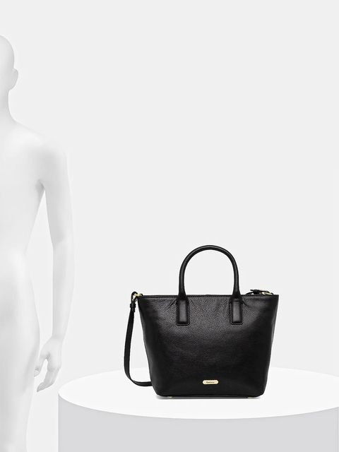 Barbour torebka skórzana kolor czarny LBA0489