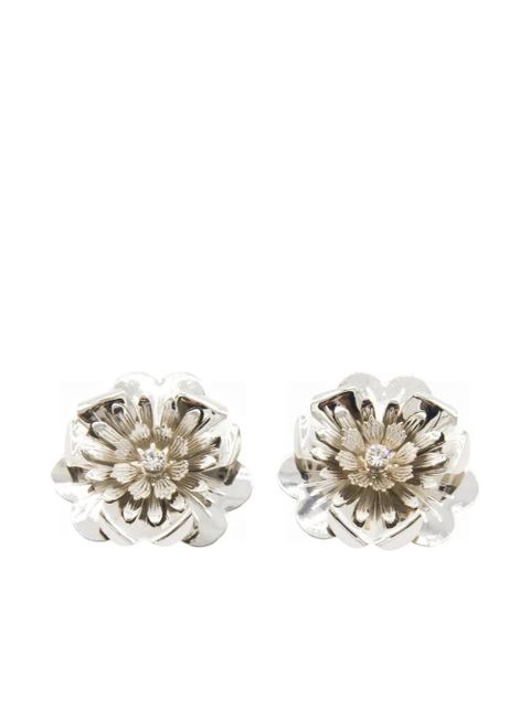 Blumarine embellished-flower earrings - Silver - zdjęcie produktu nr 1
