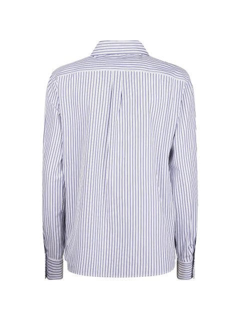 Weekend Max Mara striped chest-pocket shirt - White - zdjęcie produktu nr 2