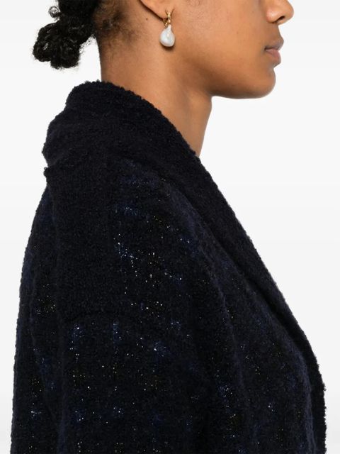 TWINSET check-pattern cardi-coat - Blue