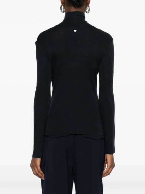 Weekend Max Mara roll-neck long-sleeve top - Blue