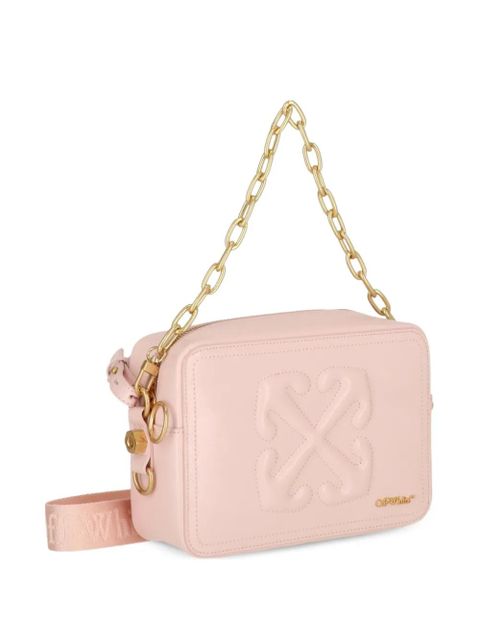 Off-White chain-link crossbody bag - Pink