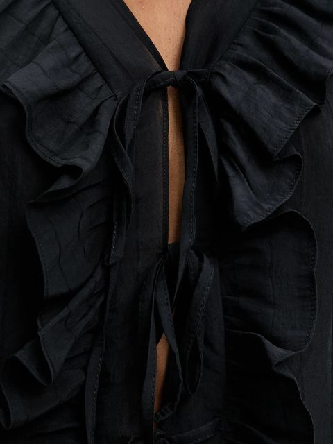 Answear.LAB bluzka damska kolor czarny gładka