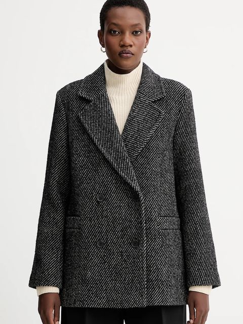 Marc O'Polo płaszcz z dodatkiem wełny kolor szary 5000007278 - zdjęcie produktu nr 1