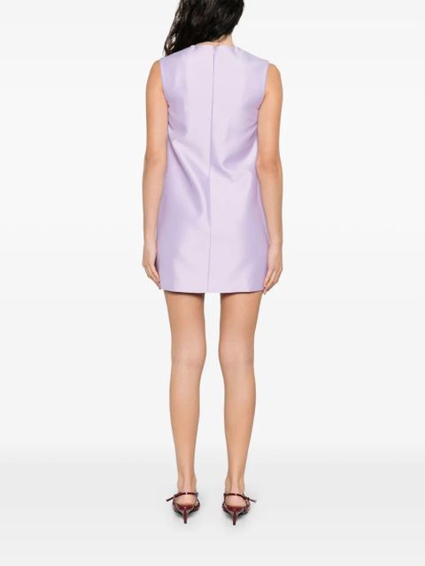 Self-Portrait taffeta mini dress - Purple