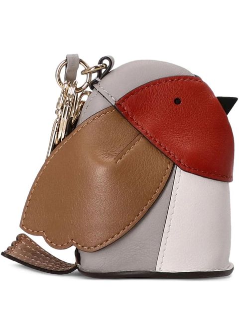 Mulberry bird-shaped keyring - Grey
