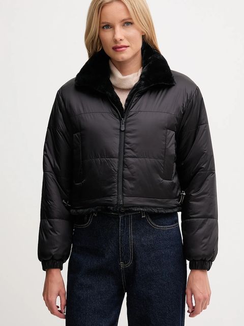 Save The Duck kurtka dwustronna YUKI kolor czarny zimowa D32492W.FURY21