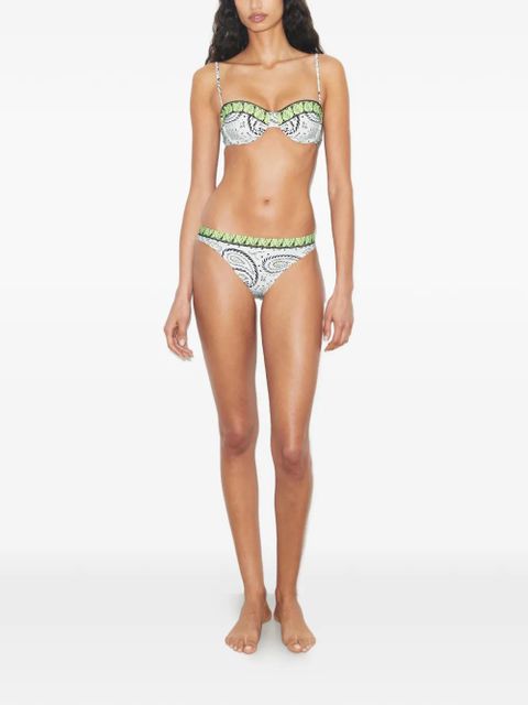 Tory Burch printed bikini bottoms - Neutrals