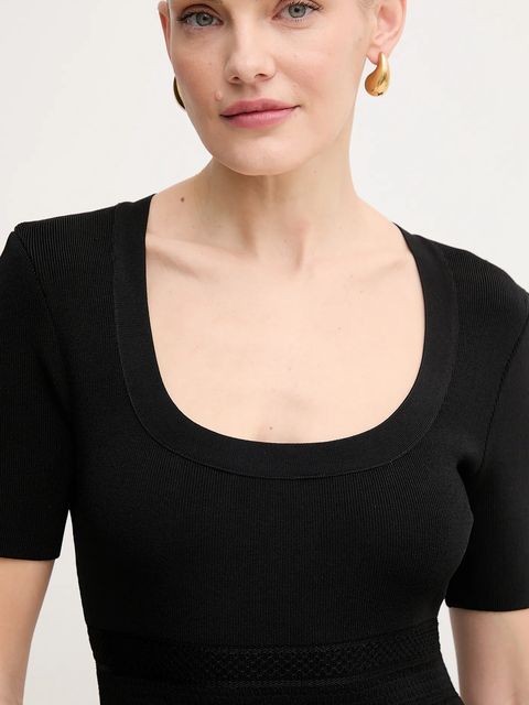 Herve Leger sukienka Marianne kolor czarny mini dopasowana MSB8518700 - zdjęcie produktu nr 2