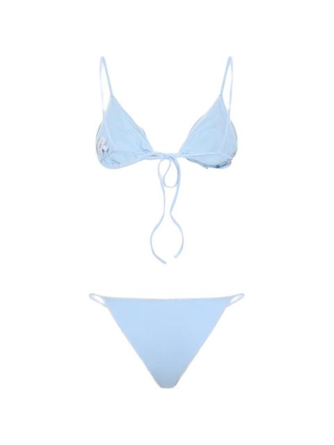 La Reveche floral-appliqué bikini - Blue - zdjęcie produktu nr 2