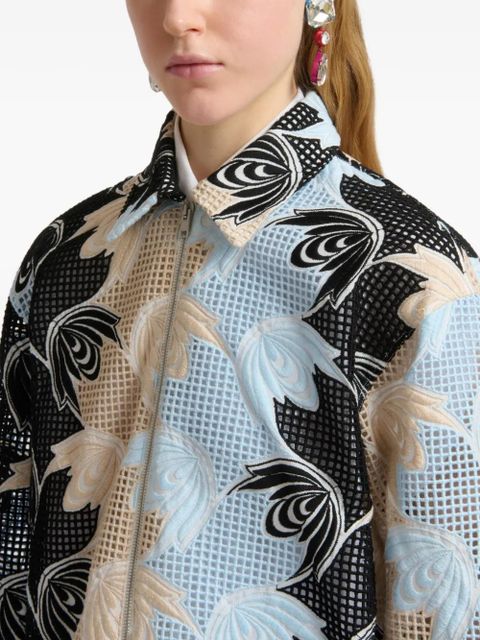 Marni embroidered broderie anglaise shirt - Black