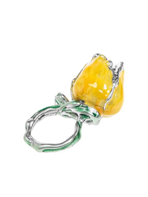 Marni enamel fruit ring - Yellow