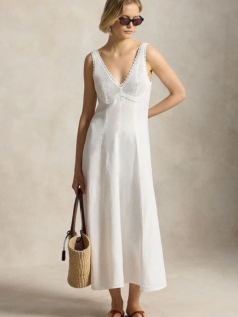 Polo Ralph Lauren sukienka letnia lniana - zdjęcie produktu nr 1