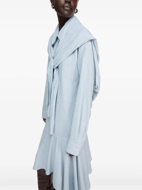 Acne Studios striped midi dress - Blue