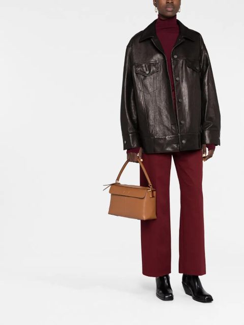 Tod's logo-charm leather tote bag - Brown - zdjęcie produktu nr 2