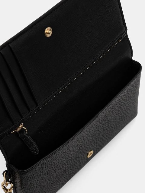 Coccinelle kopertówka skórzana kolor czarny E5 SSL 19 03 01