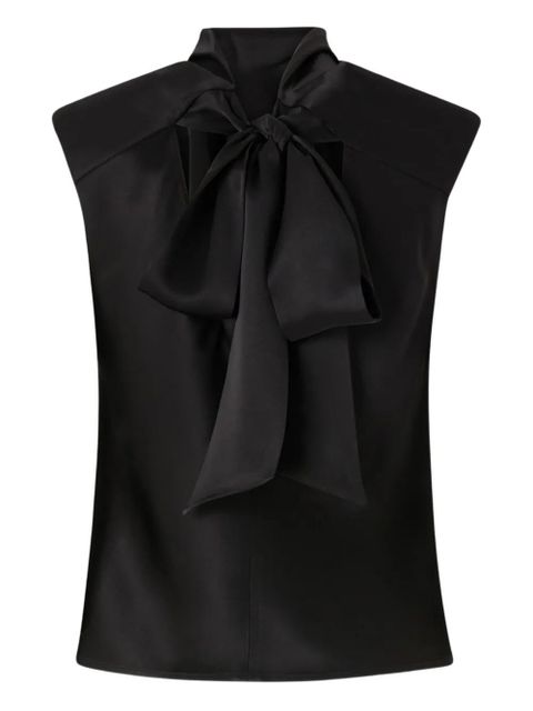 PINKO draped-detail sleeveless blouse - Black - zdjęcie produktu nr 1