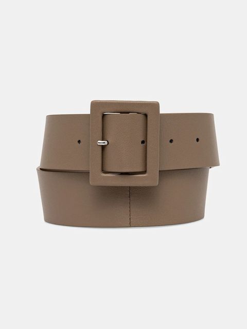 Weekend Max Mara pasek skórzany ABRIO damski kolor beżowy 2615501014600 - zdjęcie produktu nr 1