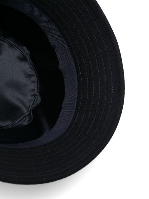 Valentino Garavani VLogo wool bucket hat - Black - zdjęcie produktu nr 2