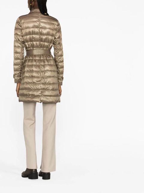 Lauren Ralph Lauren belted-waist padded coat - Gold