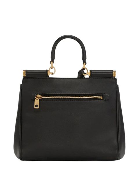 Dolce & Gabbana medium My Sicily structured leather handbag - Black - zdjęcie produktu nr 2