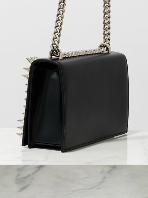 ALEXANDER MCQUEEN - Skórzana torebka z ćwiekami