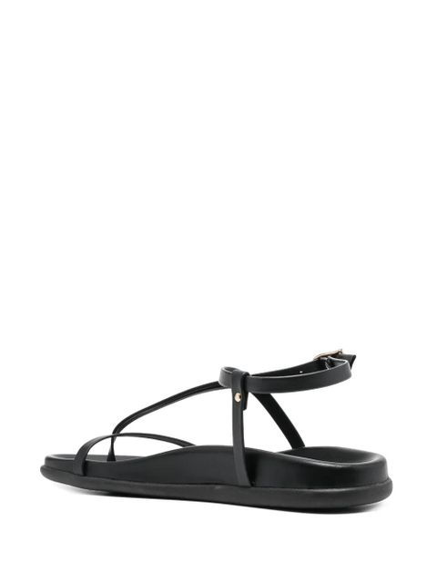 Ancient Greek Sandals Aimilia leather sandals - Black
