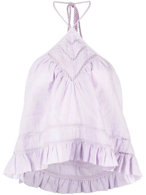 MARANT ÉTOILE Lisio halterneck top - Purple